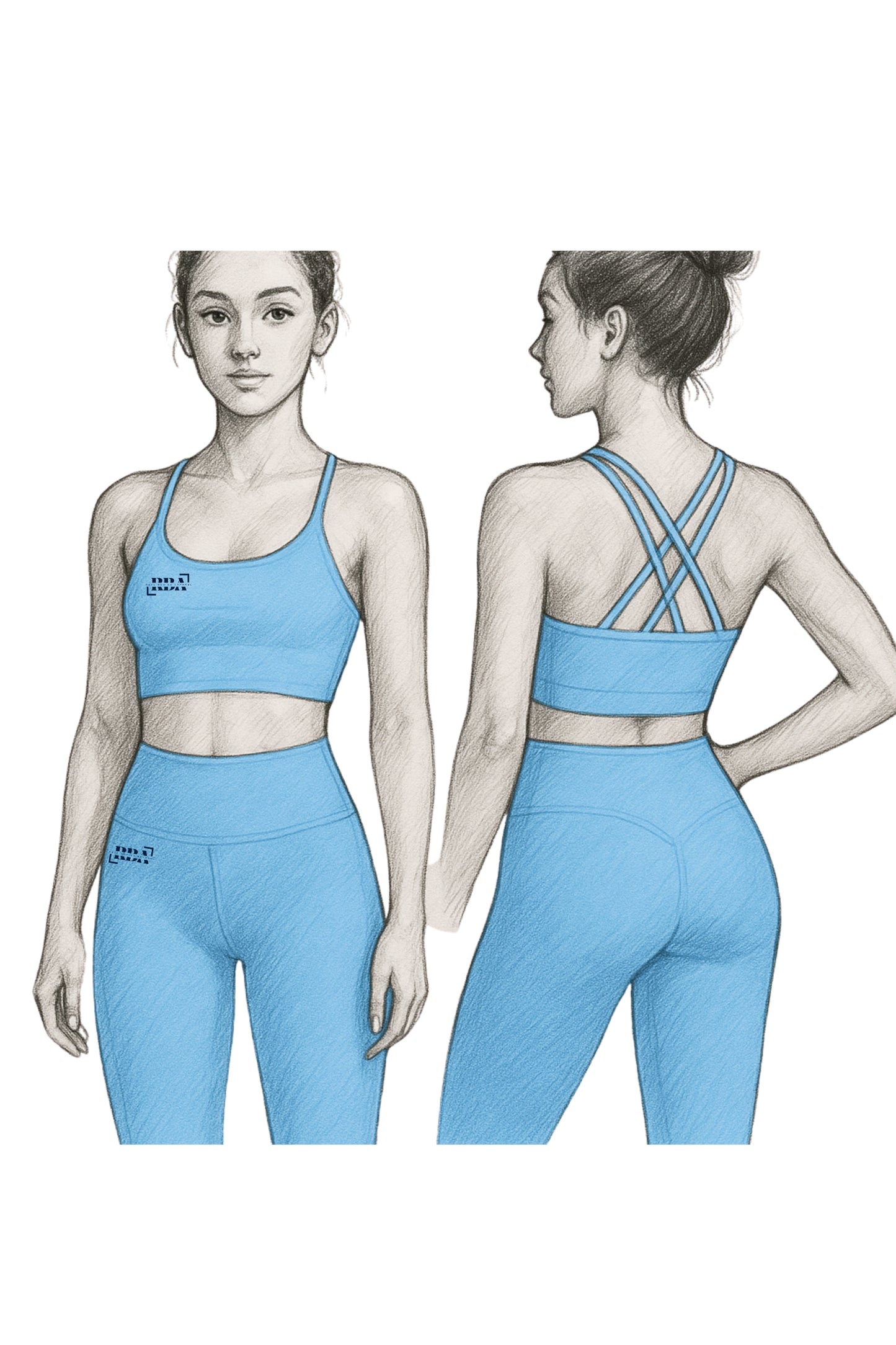 Azure Contour Yoga Leggings